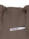 A. Roege Hove Katrine Ribbed Cardigan In Brown