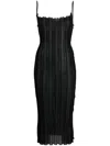 A. Roege Hove Geripptes Katrine Minikleid In Black