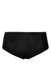 A. Roege Hove Ribbed Knitted Briefs In Black