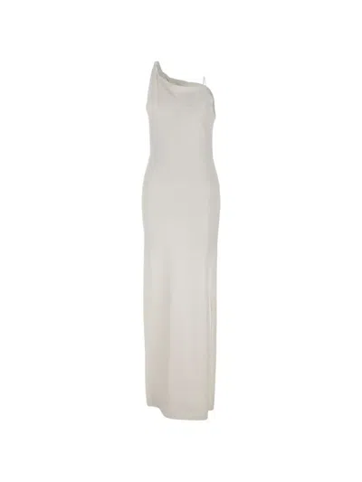A. Roege Hove Trine Tie-strap Maxi Dress In White