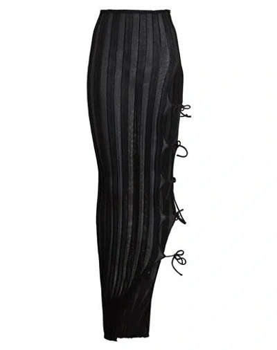 A. Roege Hove Woman Maxi Skirt Black Size M/l Cotton, Nylon