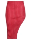 A. Roege Hove Woman Midi Skirt Red Size M/l Textile Fibers In Pink
