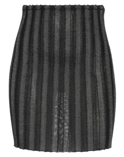 A. Roege Hove Woman Mini Skirt Black Size M Cotton, Nylon