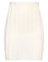 A. Roege Hove Woman Mini Skirt Ivory Size M Cotton, Nylon In White