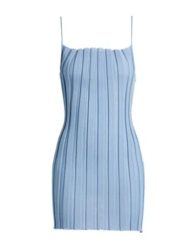 A. Roege Hove Woman Mini Dress Pastel Blue Size Xs/s Cotton, Nylon