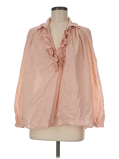 Pre-owned A Shirt Thing 3/4 Sleeve Blouse In Pink