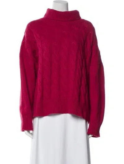Pre-owned A Shirt Thing Cashmere Turtleneck Sweater In Pink