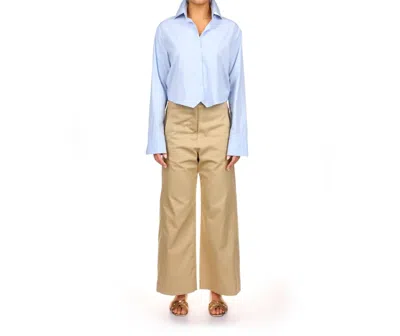 A Shirt Thing Collette Poplin Shirt In Sky In Blue