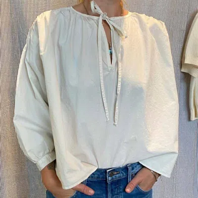 A Shirt Thing Frenchie Cabo Parachute Top In White