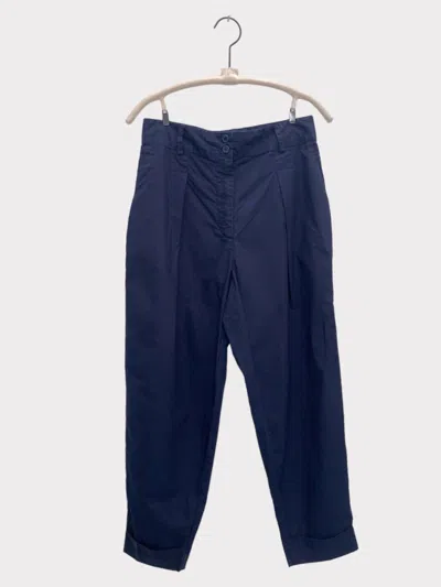 A Shirt Thing Inez Parachute Pants In Navy In Blue