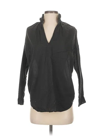 Pre-owned A Shirt Thing Long Sleeve Blouse In Black