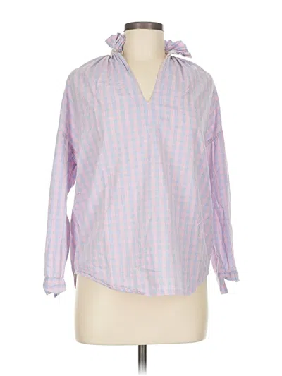 Pre-owned A Shirt Thing Long Sleeve Blouse In Blue