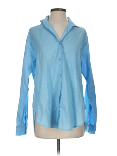 Pre-owned A Shirt Thing Long Sleeve Blouse In Blue