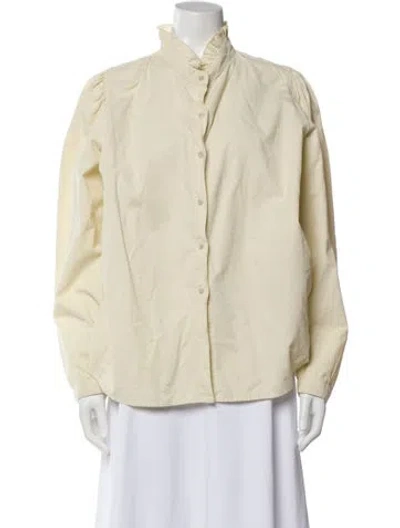 Pre-owned A Shirt Thing Long Sleeve Blouse In Neutral