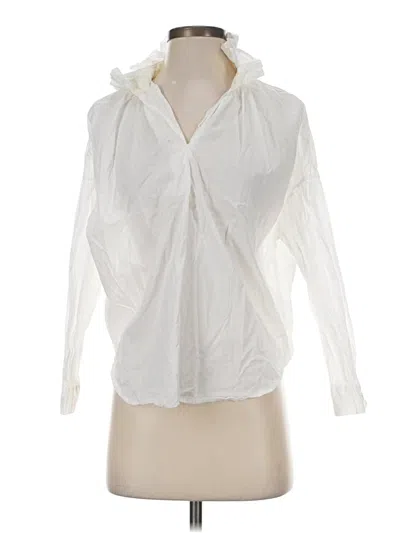 Pre-owned A Shirt Thing Long Sleeve Blouse In White