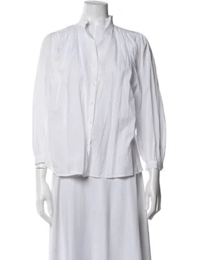 Pre-owned A Shirt Thing Long Sleeve Button-up Top In White