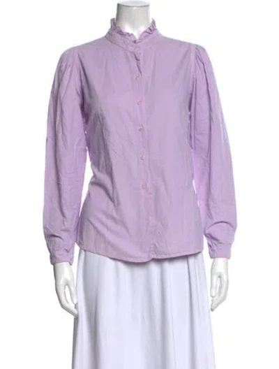 Pre-owned A Shirt Thing Long Sleeve Top In Purple