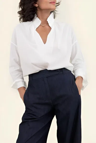 A Shirt Thing Penelope Cabo Top In White