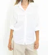 A Shirt Thing Phoebe Cabo Top In White In White
