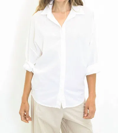 A Shirt Thing Phoebe Cabo Top In White
