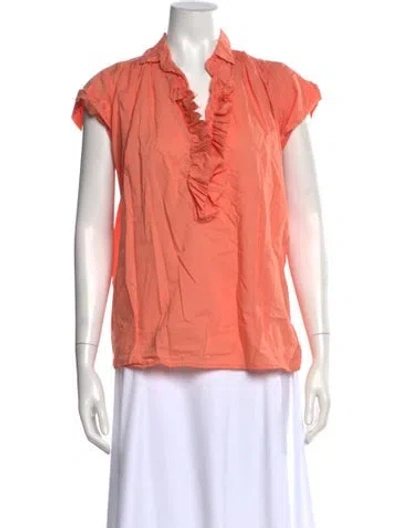 Pre-owned A Shirt Thing Short Sleeve Blouse In Orange