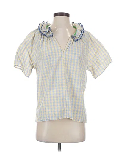 Pre-owned A Shirt Thing Short Sleeve Blouse In Yellow
