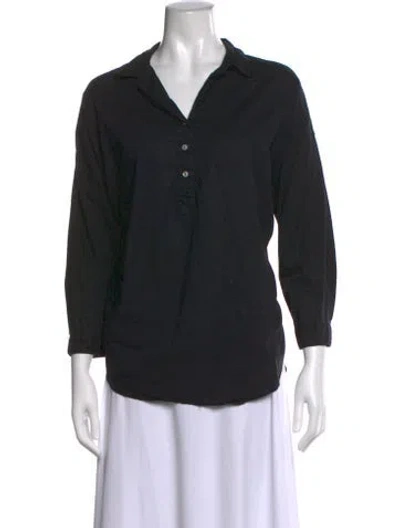 Pre-owned A Shirt Thing Three-quarter Sleeve Top In Black