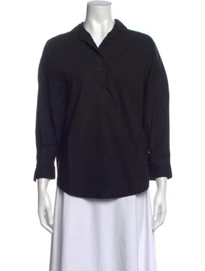 Pre-owned A Shirt Thing Three-quarter Sleeve Top In Black