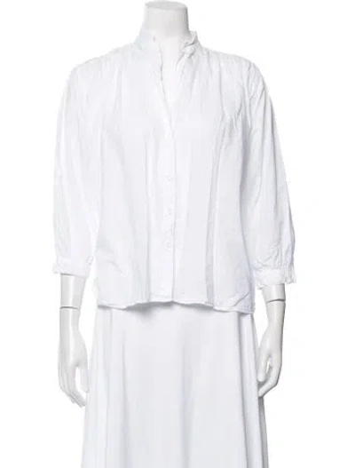 Pre-owned A Shirt Thing Three-quarter Sleeve Top In White