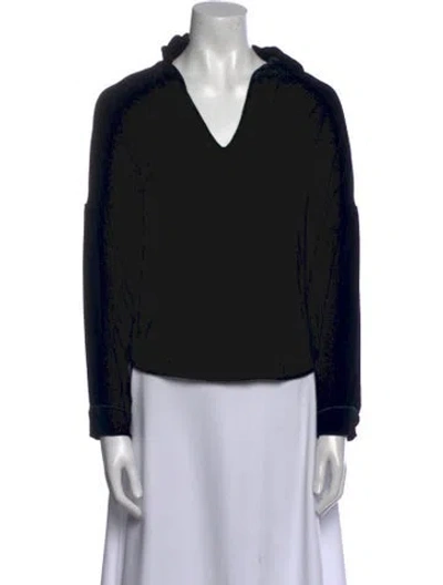 Pre-owned A Shirt Thing V-neck Long Sleeve Top In Blue