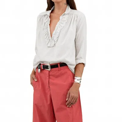A Shirt Thing Women's Celine Cabo Top In White In Gray