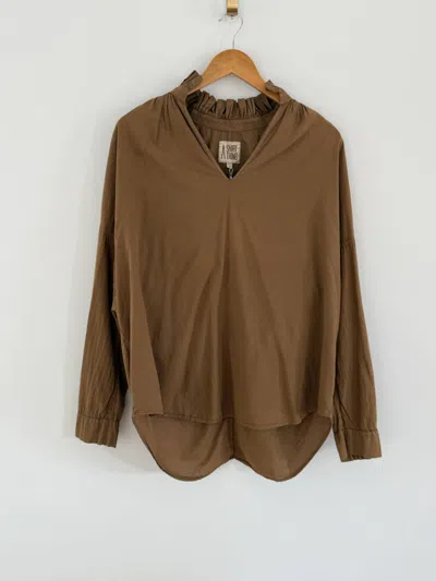 A Shirt Thing Women's Penelope Cabo Blouse In Khaki In Brown