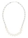 A Sinner In Pearls Sinner Fw Prl Hematite Bead Nklc In White