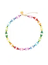 A Sinner In Pearls Rainbow Pearl Bead Necklace In Multicolour