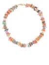 A Sinner In Pearls Multicolour Rainbow Shell Pearl Necklace In Multicolour