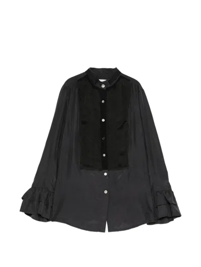 A Tentative Atelier Alessandro M Shirt In Black