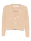 A Tentative Atelier Cropped Jumper In Neutral