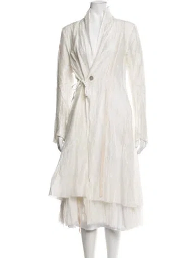 Pre-owned A Tentative Atelier Linen Coat In Neutral