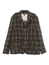 A Tentative Atelier Plaid Shirt Jacket In Brown
