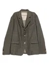 A Tentative Atelier Single-breasted Blazer In Gray