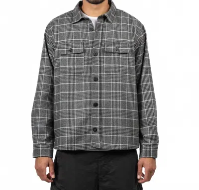 A Trip In A Bag Check Overshirt In Grey In Multi