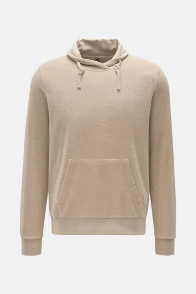 A Trip In A Bag Men's Terry Turtle Hooded Jumper In Beige In Neutral