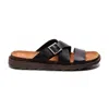 A. Veer Baliya One Strap Sandal In Black