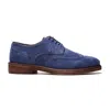 A. Veer Cambridge Wingtip Lace-up In Blue