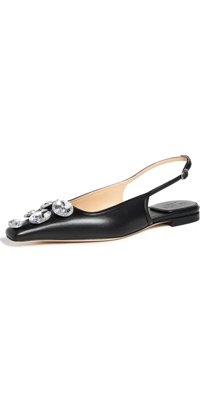 A.w.a.k.e. A. W.a. K.e. Mode Amanda Crystal Flats Black Crystal