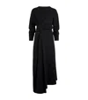 A.w.a.k.e. Organic Cotton Knotted Jersey Maxi Dress In Black