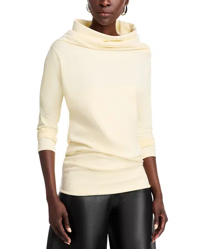A.w.a.k.e. A. W.a. K.e. Mode Cutout Drop Shoulder Sweatshirt In Ivory