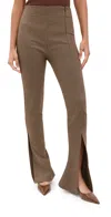 A.w.a.k.e. A. W.a. K.e. Mode Fitted Pants With Side And Frontal Slits Gingham In Gingham