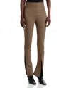A.w.a.k.e. A. W.a. K.e. Mode Fitted Pants With Side And Frontal Slits Gingham In Gingham