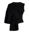 A.w.a.k.e. A. W.a. K.e. Mode Organic Cotton One-sleeve Top In Black